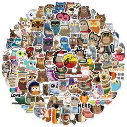 100PCS/Set Skateboard Stickers Cute Animal Owl For Car Laptop iPad Bicycle Motorcycle Helmet Guitar PS4 Phone fridge Decals PVC water bottle Sticker