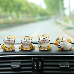 Interior Decorations Lovely Cute Tiger Animal Ornament Table Car Accessories Home Living Room Birthday Gifts Little Decoration Resin CraftsI