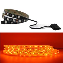 Strips Interface SMD /3528True Orange Light LED Strip 60LEDs/m 120LEDS/M Monochrome Diode Tape Full Kit For PC ComputerLED StripsLED