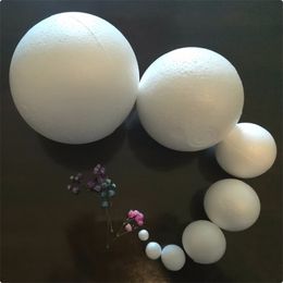 1.5cm 2345789101215182030cm white foam balls Polystyrene Styrofoam balls craft Decoration Christmas balls 201203