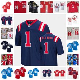 Xflsp 2022 College Custom Stitched Ole Miss Rebels Football Jersey 83 Chase Rogers ,25 Henry Parrish Jr ,35 Mark Robinson 20 Keidron Smith 5 Dannis