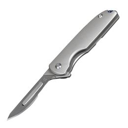 -Coltello pieghevole tasca per pinza per flipper 21h lama in acciaio tc4 in lega di titanio intagliato coltello da sterzata a catena edc coltelli da catena chiave