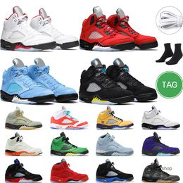 5s new men women basketball shoes sail fire red oreo racer blue white cement jumpman 5 top 3 mens sports sneakers jorda jordens