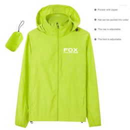 Racing Jackets Cycling Team Waterproof MTB Bike Windbreaker Summer Outdoor Anti-UV Cycle Jacket Bicycle Clothing Fluorescent GreenRacing