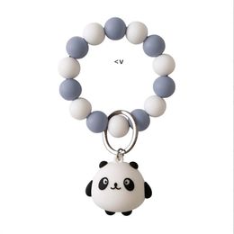 Cartoon Silicone Beads Bracelets Finger Toys Keychain Spot Colours Wristbands Decoration Keyring For Shoulder Bag BBE14026