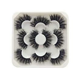 5 pairs 25mm natural 3D false eyelashes fake lashes makeup kit Mink Lashes extension maquiagem Eyes 9D-03