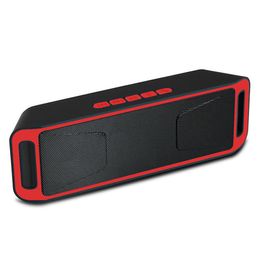Bluetooth Wireless Audio Speaker Amplifier Stereo Subwoofer Portable Speaker TF USB FM Radio Built-in Mic Dual Bass