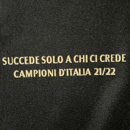 2022 Serie A Succede Solo A Chie Ci Crede Campioni Match Details Patch Iron On Heat Transfer Soccer Badge Patches