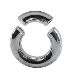5 Sizes Cockrings Metal Penis Lock Ring Heavy Duty Cbt Male Magnetic Ball Scrotum Stretcher Delay Ejaculation BDSM Sex Toys For Men