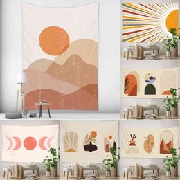 Simple And Fresh Wall Rugs Hippie Bedroom Home Decoration Bohemian Decorative Yoga Mattress Sheet Art Accessories J220804