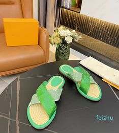 Designers Sandals For Men Women Fashion Classic Floral Brocade Slides Flats Leather Rubber Heatshoes Platform Flip Flops Gear Bottoms Beach