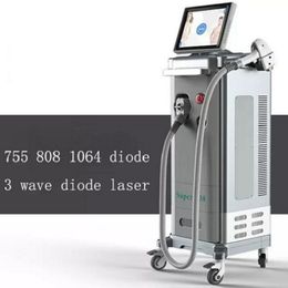 CE approval 755 /808 /1064nm triple waves 808 diode laser permanent painless hair removal skin rejunvenation beauty equipment 808nm laser machine