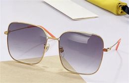 New fashion design sunglasses 0443 big square metal frame simple and popular style lightweight and comfortable UV400 protection glasses