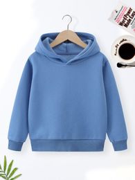Toddler Boys Solid Thermal Lined Hoodie SHE