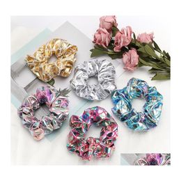 Other Fashion Accessories Fashoin Accessory Circle Hair Ring Fish Scale Hairband Rope Women Girls Rings Drop Delivery Dh7Oa