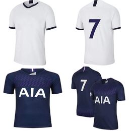 Soccer Jerseys 19 20 Dele Bale Kane Son for Men Jersey Home Eriksen Lo Celso Lamela Shirt Maillots De Football Away Dark Blue White