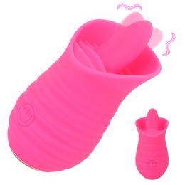 9cm sexyy Tongue Licking Vibrator For Women Clitoris Sucker Nipple Vagina Licks Anal Plug Female Masturbator sexy Toys Erotic Shop