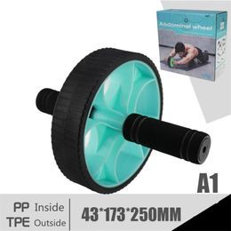 New Abdomen Wheel Home Fitness Equipment Abdominal Wheel Adult Indoor Belly Reduction Abdominal Fitness Wheel T200506