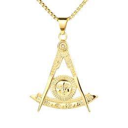 Stainless steel FreeMasonry Necklaces & Pendants masonic symbol fraternal association Fraternity masonic regalia emblems men's and wonmen's jewel