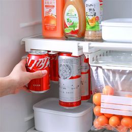 Контейнеры холодильник Сталка для хранения кола пиво сода двойной ряд висячие организации Организатор холодильник.