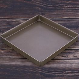 Non-Stick 11 Inch Square Cake Baking Pan Carbon Steel Tray Pie Pizza Bread Mould Bakeware Tools W220425