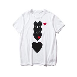 Play Designer t Shirts Heart Badge Brand Fashion Short Sleeve Cotton Top Polo Shirt Clothing 31