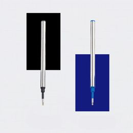 Gel Pens Thin Stick 0.5mm Point Black Blue Ink Refill Gelpen Portable Stationery Writing Mateirals School Office SuppliesGel