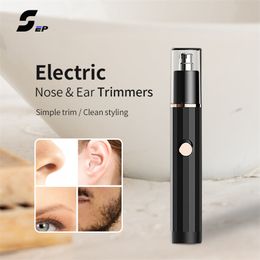 Electric Nose Ear Hair Trimmers for Men Portable and Trimmer Shaver Clipper Safety Removal Cleaner Eyebrow 220712