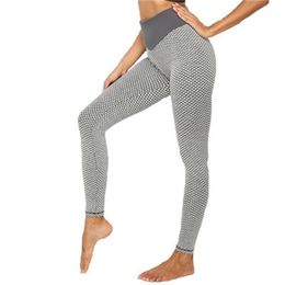 Hot High Elasticity Breathable 3D Mesh Yoga Pant Women Workout Quick Drying High Waist Leggings Female Training Pants Knitting T200606