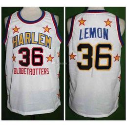 Nikivip #36 Meadowlark Lemon Harlem Globetrotters Retro Classic Basketball Jersey Mens Stitched Custom Number and name Jerseys