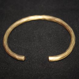Bangle Handmade Forged Hammered Antique Brass Bracelet For Men Wrist Women Hand Craft Jewelry Unisex Gift Of Boy Girl LoversBangleBangleBang