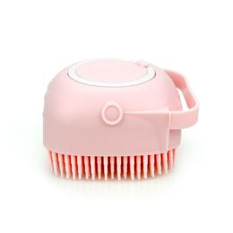 New Dog Grooming pet bath brush Cat bath massage comb to remove floating hair can be loaded with shower gel cleaning supplies