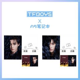 Notepads TFBOYS Nikko Travel 7th Anniversary Concert Po Same Plastic Sleeve Large Notebook Student Notepad Star Surroundings Souvenir