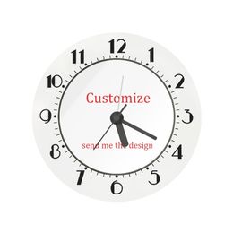 Alarm Clock for Kids Bedroom Customise Desktop Modern Design Nonticking Clocks Bedside Office Home Decoration Small Wall Watch 220707