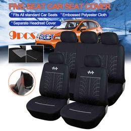 AUTOYOUTH Sports Car Seat Covers Universal Vehicles Seats Car Seat Protector Interior Accessories For TOYOTA Corolla RAV4 BLACK H220428