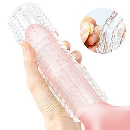 Male Masturbator Cup sexy Toys for Men Realistic Anal Vagina G-Spot Stimulator Penis Enlargement Transparent Airplane Pocket