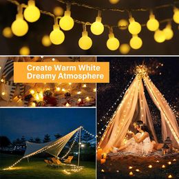 Strings LED String Fairy Lights Outdoor Camping Garden Wedding Garland Christmas Decoration Lamp 3M 6M 10M Battery USB PoweredLED