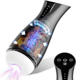 NXY Vibrators Automatic Sucking Male Masturbator Voice Interactive Real Blowjob Vagina Vacuum Vibration Heating Pulse Adult Sex Toys for Men220418