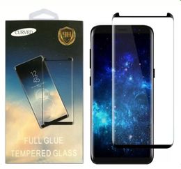 3D Full Glue Whole Cover & Cases Friendly Tempered Glass Protector For Samsung S10 S9 S8 Plus Note 10 9 8 7 S6 edge S7edge