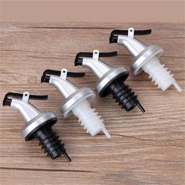 Silver Spray Oil Bottle Stopper Plastic Oil Pump Sprinkler Kitchen Accessories Soy Sauce Wine Stopper Kitchen Tools