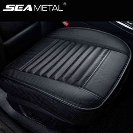 Leather Seat Covers Car Cushion Four Seasons Automobiles Seat Cover Universal Pad Mats Protector for Car Seat Auto Accessories H220428