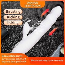 Sucking Rabbit Vibrators for Women Thrusting Dildo Vagina Massager Clitoris Stimulator Female sexy Machine Erotic Toys Adults