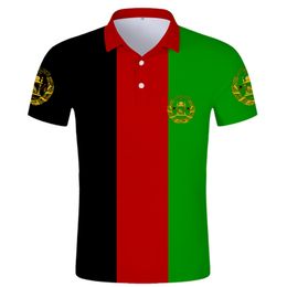 Afghan Polo Shirt Free Custom Name Afg Slam Afghanistan Arab Polo Shirt Persian Pashto Islamic Print Text Po Flag Af Clothes 220702