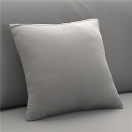 Pillow Case 45x45cm Solid Color Elastic Pillow Case Cushion Cover Home Decoration Accessories 220714