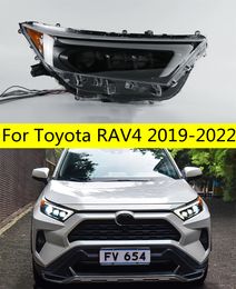 Car Styling Headlight for Toyota RAV4 LED Head Light 20 19-2022 DRL Turn Signal High Beam Angel Eye Headlights