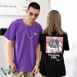 #FR2 Rabbits Two Summer Shirt No Smoking Men Women Fashion Cotton Church Religious Kills -shirts 210420