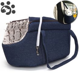 Pets for Cat Carrying bag s Backpack Panier Handbag Travel Small Bag Plush Puppy Bed Pet Products Gatos Y200330