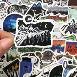 Waterproof 10 30 50PCS Camping Landscape Stickers Outdoor Adventure Climbing Travel Waterproof Sticker to Suitcase Laptop Bicycle 260J