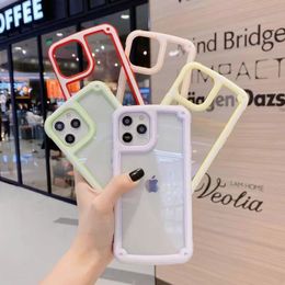 Candy Coloured military anti drop phone cases for iphone 13 13promax 12 11 pro promax XS XR 7plus