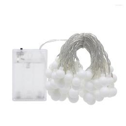 Strings LED Christmas Light String 3/6M Lights Small White Ball Decorative Fairy Garlands For Wedding Party Holiday DecorationLED StringsLED